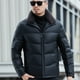 thumbnail image 2 of Abrigo de piel auténtica de invierno para hombre YXL-6627, nuevo abrigo de piel de oveja con cuello de cordero engrosado, 2 of 4