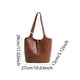 thumbnail image 3 of Bolso Mano para Mujer Hombro Casual Retro Cuero PU El (marrón), 3 of 3