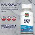 thumbnail image 4 of KAL Niacin 50mg | One Daily | Healthy Metabolism, Skin, Nerves & Digestive Tract Support | Vegetarian | 200 Tablets, 4 of 7