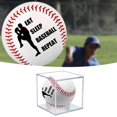 thumbnail image 4 of Reayehane Baseball Display Case Acrylic Baseball Holder Case Showcase Your Baseball Memorabilia (White ), 4 of 5