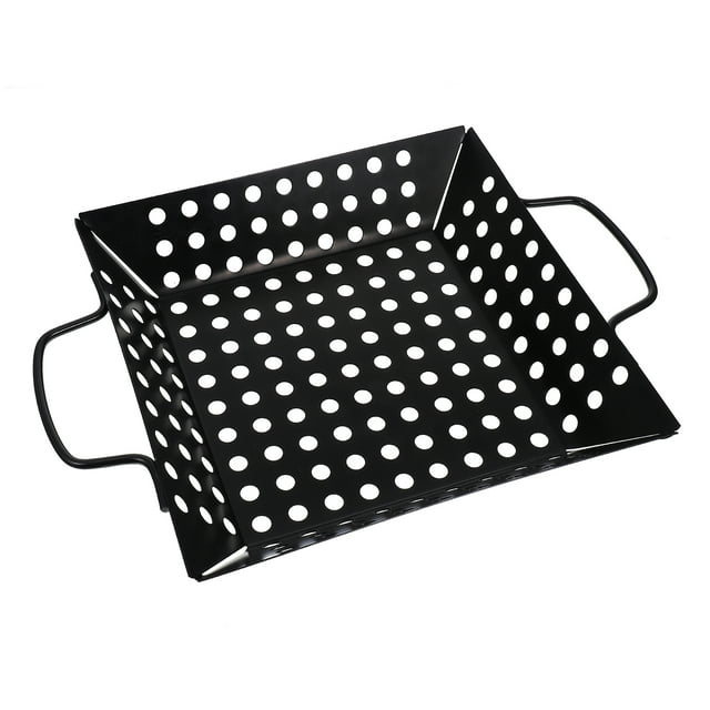 MasteelfCA 1pc Kitchen Non-stick Barbecue Hole Plate BBQ Cookware Home Barbecue Grill Tool