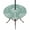 Sage, Seafoam, White, variant on Round Outdoor Tablecloth with Umbrella Hole and Zipper, Blue Palm Tree Tablecloth with Elastic Waterproof, Summer Botanical Tropical Tree Patio Table Covers for 36" - 44" Picnic Pool Tables