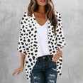 thumbnail image 2 of LOVZFMLL Kimono Cardigan for Women Casual Solid Chiffon Cover Up Open Front Loose Fit Beach Tops for Summer & Fall Short Sleeve Outfit, 2 of 5