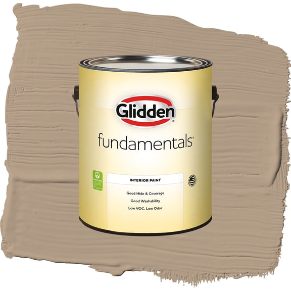 Glidden Fundamentals Weathered Wood Flat Interior Paint and Primer, 1 Gallon