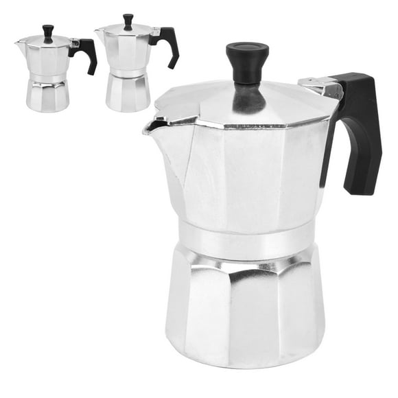 Stovetop Espresso Maker, Espresso Cup Moka Pot Italian Coffee Maker, Manual Cuban Coffee Percolator Machine Italian Espresso Greca Coffee Maker for Cappuccino or Latte 300ml