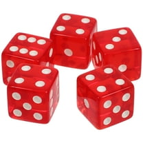 5 Pcs Party Dices Big Dice Sieve 2.00X2.00X2.00CM Red