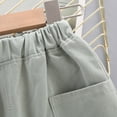 thumbnail image 4 of FINALGANG Child Toddler Kids Solid Color Comfort Soft Baby Sport Jogger Shorts Boys Girls Casual Pants Trousers Daily Wear 3-4 Years, 4 of 7