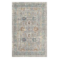 Safavieh Mystique Firuza Oriental Polyester Rug 6' x 9' 6' x 9', 8' Round Indoor Living Room, Bedroom, Dining Room Rectangle