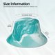 thumbnail image 3 of Fotbe Teal Turquoise 1 Sombrero Tipo Pescador con Estampado – Sombrero de Sol de Algodón de Moda para Playa, Golf, Pesca, 3 of 5