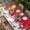 Red White, variant on Red Christmas Table Cloths for 6 Foot Rectangle Tables, Snowman Snowflake Winter Birds Patio Waterproof Elastic Fitted Tablecloths, Washable Rectangular Table Cover for Camping
