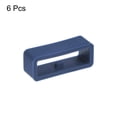 thumbnail image 3 of Uxcell 6pack Watch Strap Loop Fastener Rings 18mm Rubber Watch Holder Keeper Navy Blue, 3 of 6