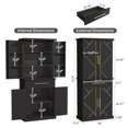 thumbnail image 4 of Dextrus 72.4"H Kitchen Pantry Cabinet, Pantry Storage Cabinet with Drawer and Shelves, Black, 4 of 9