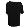 thumbnail image 5 of Black S WIZUTIZ Corset Tops for Women up to 30% Off Sports Comfy Summer-Beach Plus Size Tshirt Short Sleeve Cotton Soft Ladies Tops Trendy Crew Neck T-shirt Elegant Plus Tshirts Loose Fit Solid Shirt, 5 of 5
