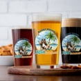 thumbnail image 4 of Basset Hound Hello Summer Beach Theme with Sunglasses and Tropical Cocktail 16oz Pint Beer Glass Mug Bassets Dog Breed Lovers Gifts Idea Beer Glasses Cup - 00009, 4 of 5