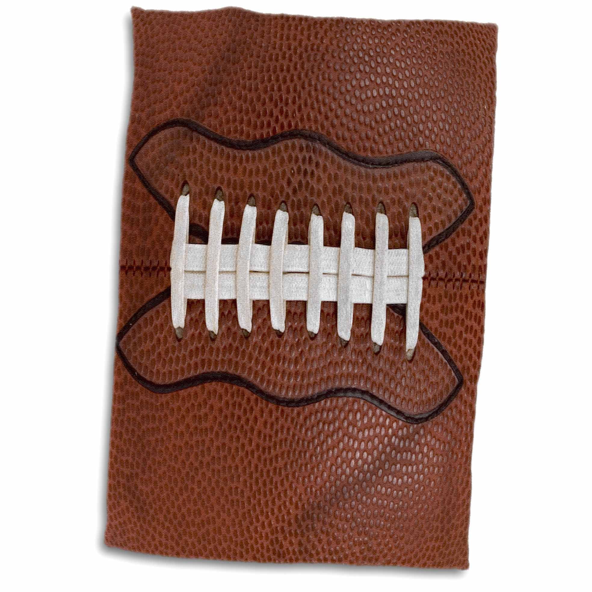 3dRose Football Sports Fan Horizontal Towel, 15 by 22inch