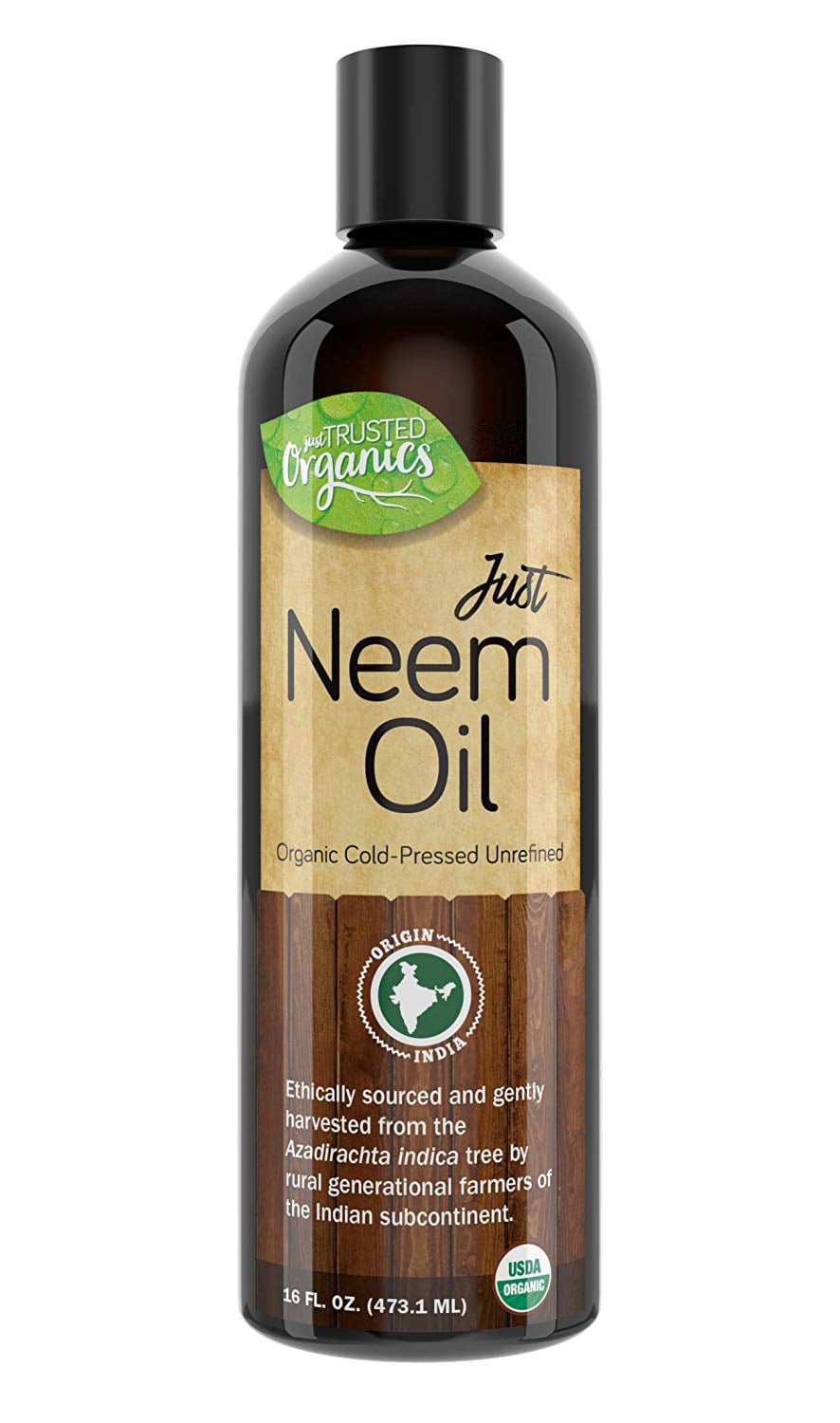 Organic Neem Oil by Trusted Organics - Cold-pressed, Virgin, Pure ...