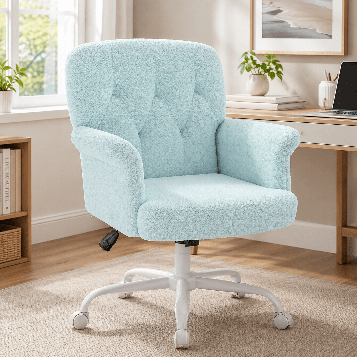 yerairr blue teddy fleece office product
