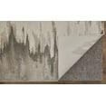thumbnail image 3 of 10' X 13' Gray Ivory and Taupe Abstract Power Loom Area Rug, 3 of 6