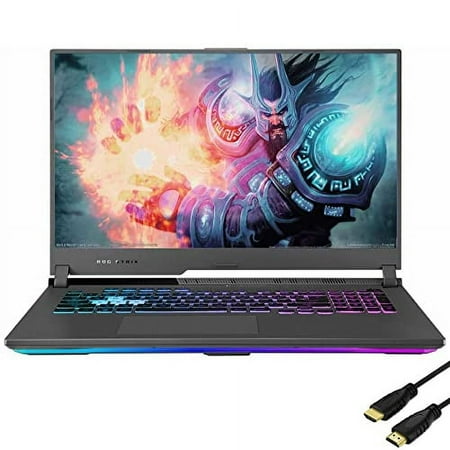 ASUS ROG Strix G17 Gaming Laptop | 17.3" 144Hz 3ms FHD IPS | GeForce RTX 3060 | Wi‑Fi 6, Backlit KB, HDMI, Windows 10 Home, Gray (16GB|512GB SSD, R7-4800H)