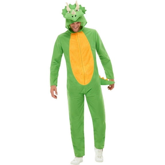 Adult's Prehistoric Dinosaur Triceratops Costume Medium 38-40