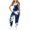 Navy, variant on Girls Tie Dye Jumpsuit with Pockets- Wide Leg Cute Halter Casual Kids Overalls Pink Size 14