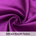thumbnail image 2 of Ntbay 2 Pack Ultra Soft Satin Long Body Pillowcase with Envelope Closure, Cooling and Smooth Body Pillow Cover for Hair and Skin, 20" x 54", Purple, 2 of 5