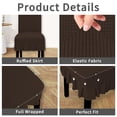 thumbnail image 4 of Fundas para Sillas de Comedor Elásticas Easy-Going 4 piezas Chocolate, 4 of 7