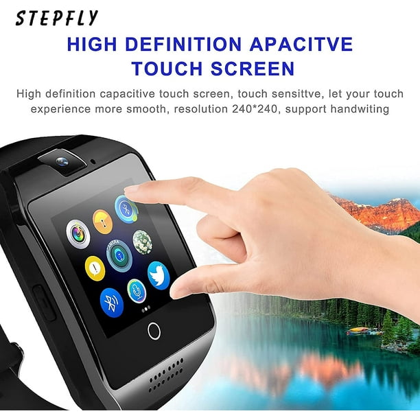 Bluetooth Smart Watch with Camera Sim Card Message Notifications Android Smartwatch for Android Mobile Phone