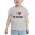thumbnail image 2 of I Love Pittsburgh Funny Toddler T-Shirts for Boys Girls (Gray, 5/6T), 2 of 5