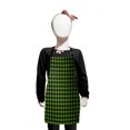 thumbnail image 1 of Abstract Kids Apron, Illustration of Natural Garden-Themed Plaid Inspired, Boys Girls Apron Bib with Adjustable Ties for Cooking Baking Painting, Olive Green Grey, by Ambesonne, 1 of 2