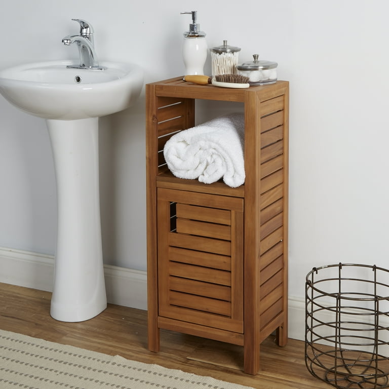Small Wood Bathroom Floor Cabinet | Floor Roma