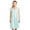 Mint Green, variant on Women's Fancy Lace Neckline Silky Tricot Nightgown - Black - Medium