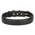 thumbnail image 6 of Pet Artist Plain Genuine Leather Dog Collar Metal Buckle Adjustable for Medium Large Breeds Rottweiler, 6 of 10