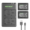 thumbnail image 3 of Batería Neewer VW-VBT190 (paquete de 2, 1950 mAh) con cargador USB dual, 3 of 8