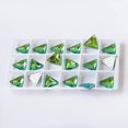 thumbnail image 1 of ZOUSSIQI Rhinestone Triangle Flat Back Crystal Glass NO Hotfix Sew On Rhinestones Crystal for Decoration Dress Clothing Jewelry Accessories - (Color: Peridot/Size: 16mm-36pcs) CA919-42134, 1 of 2