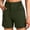Army Green-A, variant on Miluxas Wide Leg Capri Pants for Women Solid High Waisted Casual Capris Trousers Stretch Twill Pants with Pocket White
