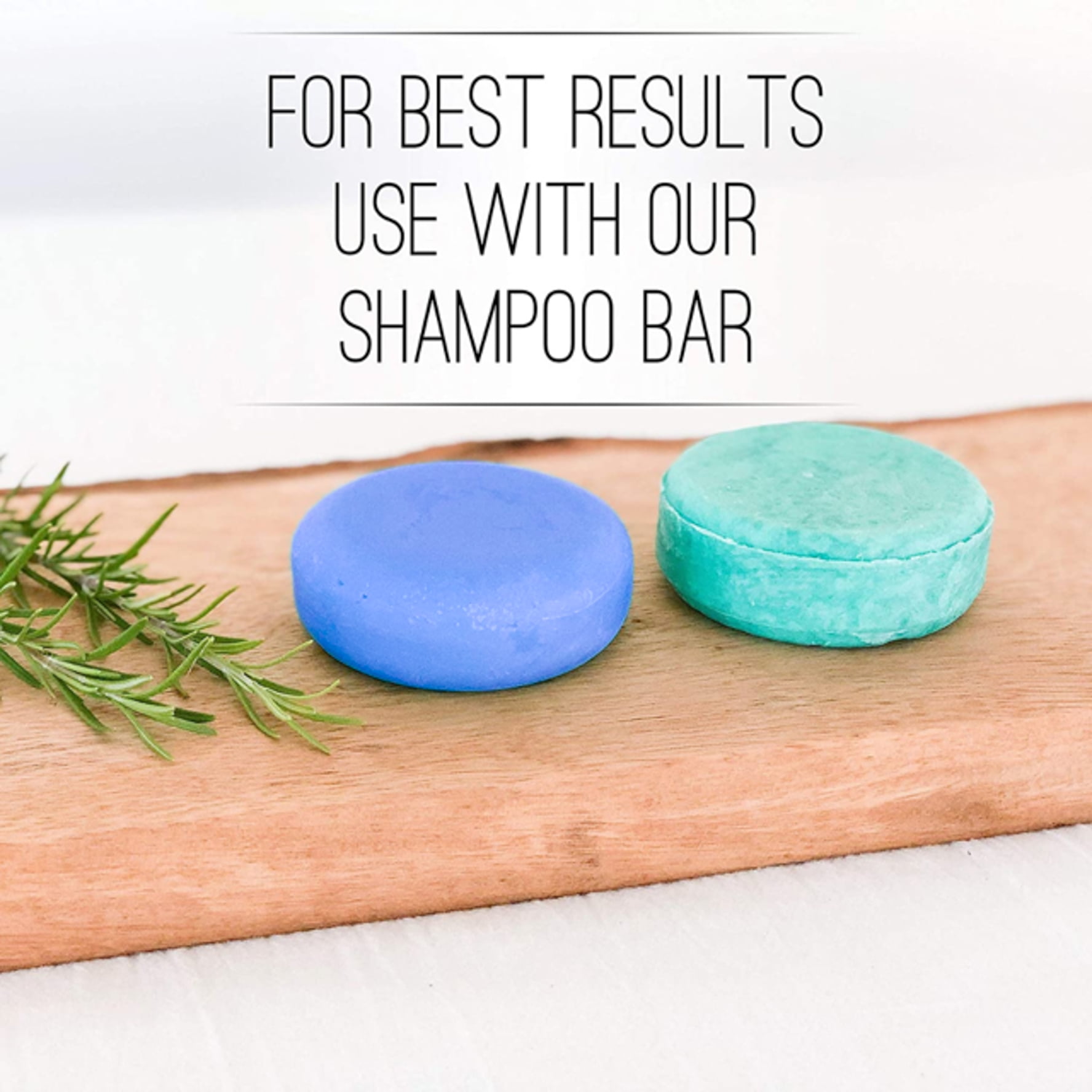 Solid Conditioner Bar, Made With Natural & Organic Ingredients, All Hair Types including frizzy hair, Sulfate-Free, Cruelty-Free & Vegan 2.3 Ounce Bar. (Rosemary & Peppermint)