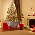 thumbnail image 5 of Patiojoy 24"L Wooden Tree Collar Box 100% Solid Wood Christmas Farmhouse Wooden Tree Box W/ Hook & Loop Fasteners Grey, 5 of 10