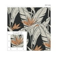 thumbnail image 7 of Stacy Garcia Home  Birds of Paradise Peel and Stick Wallpaper 20.5 in. W x 18 ft. L - Onyx & Metallic Copper, 7 of 7