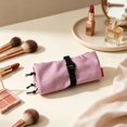 thumbnail image 3 of Hanging Toiletry Bag, Lightweight Roll-Up Travel Organizer with 3 Mesh Zipper Compartments, Water-Resistant Makeup Storage for Camping & Travel, 3 of 7