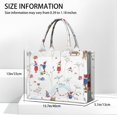 thumbnail image 3 of Large Capacity Tote Bag,White Christmas Gnome Pattern Handbag Fashion Luxury Tote Bag,15.7"x13"x 5.1" Inches,Laptop Compatible, 3 of 6