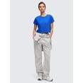 thumbnail image 3 of Remera CRZ YOGA Crop Top Holgado de Algodón Pima Azul Intenso Talle L, 3 of 5