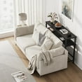 thumbnail image 3 of Entryway Table, Console Table for Living Room, 39.3" Sofa Table with Adjustable Shelf, Color Block Console Table for Entryway, Living Room, Hallway, Bedroom, Black, 3 of 7