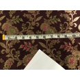 thumbnail image 6 of Brocade fabric 44" wide floral metallic jacquard available in 4 colors yellow/burgundy, black and white, 6 of 11