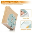 thumbnail image 5 of Yayeee Napkin Holder for Table Set of 2 Kitchen Paper Tissue Organization, Green Cute Rabbits, 5 of 8