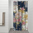 thumbnail image 2 of Pioneer Flower Floral Print Pattern Shower Curtain 36"x72" ,Bathroom Decorative Shower Curtains Set with 12 Hooks,Modern Waterproof Washable Shower Curtain, 2 of 6