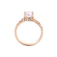 thumbnail image 4 of 14K Rose Gold 2.06 CT natural peach/pink VS Morganite Ring with Diamonds Vintage Hand Engraved Art Deco, 4 of 4