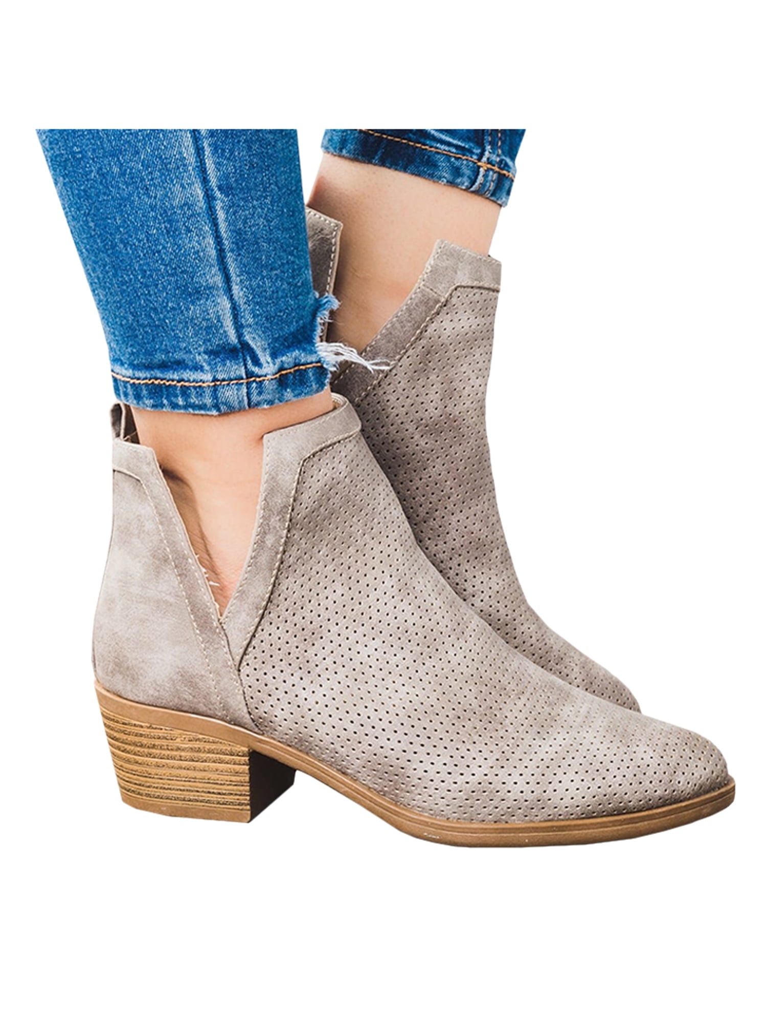 Wodstyle Women�s Chelsea Ankle Boots VCut Low Block