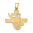 thumbnail image 4 of Finest Gold 10K I Heart TENNIS Charm, 4 of 4