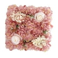 thumbnail image 1 of Panel de pared de flores artificiales, fondo floral para decoración de bodas. Loto Color Rosa, 1 of 9